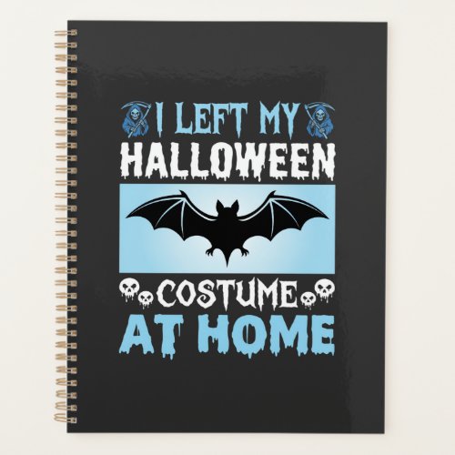 Halloween Costume At Home Funny Bat Design Planner