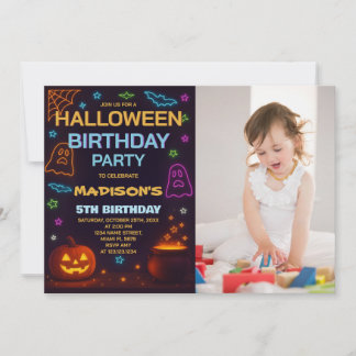 Halloween Costume Birthday Invitation