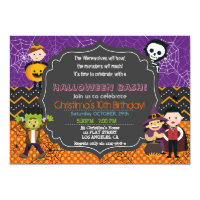 HALLOWEEN COSTUME BIRTHDAY PARTY INVITATION