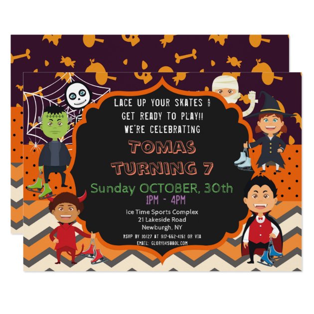 HALLOWEEN COSTUME BIRTHDAY PARTY INVITATION | KIDS