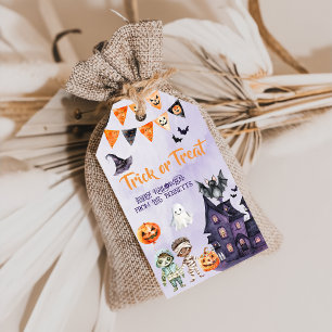 Halloween Costume Birthday Trick or Treat Gift Tags