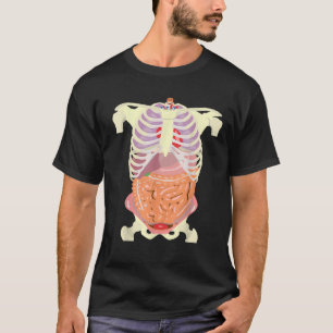 Halloween Costume Body Anatomy Internal Organs wit T-Shirt