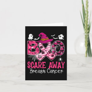 Halloween Costume Boo Scare Away Breast Cancer  Card