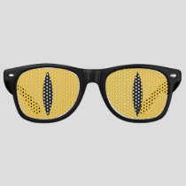 Halloween Costume Cat Eyes Glasses. (Yellow) Retro Sunglasses