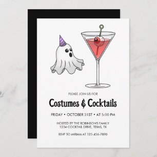 Halloween Costume & Cocktail Party Invitation