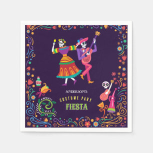 Halloween Costume Colorful Party De los Muertos Napkins