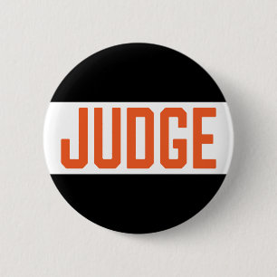 Halloween Costume Contest Judge Badge Button