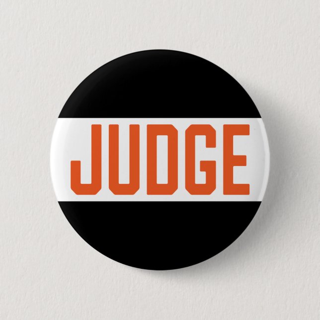 Halloween Costume Contest Judge Badge Button (Front)