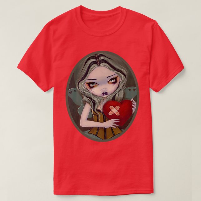Halloween Costume Evil Broken Hearted Fairy T-Shirt (Design Front)