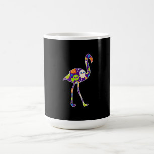 Halloween Costume Flamingo Ghost Candy Gift Coffee Mug