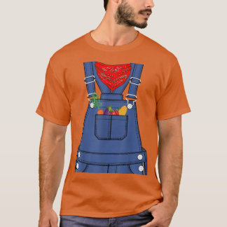Halloween Costume For Kids Adults Farmer Costume T-Shirt