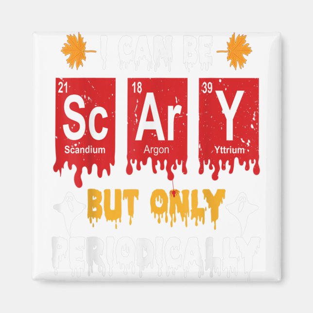 Halloween Costume For Scientists Funny Chemistry H Magnet (Front)