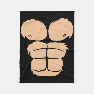 Halloween Costume Fun Monkey Gorilla Chest Suit Ha Fleece Blanket