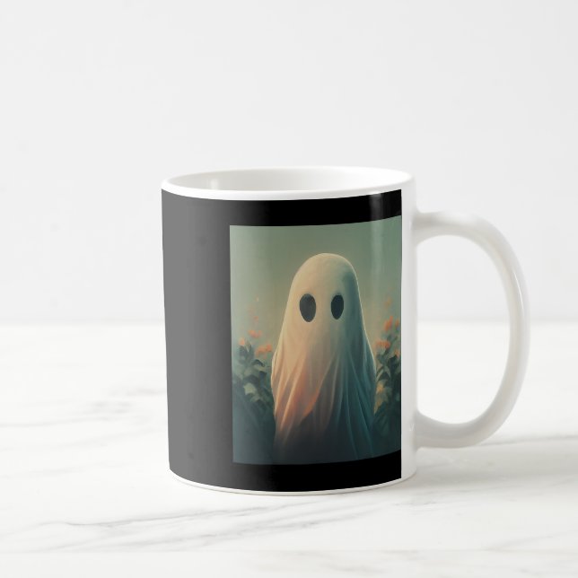 Halloween Costume Ghost In The Forest Gothic  Coffee Mug (Right)