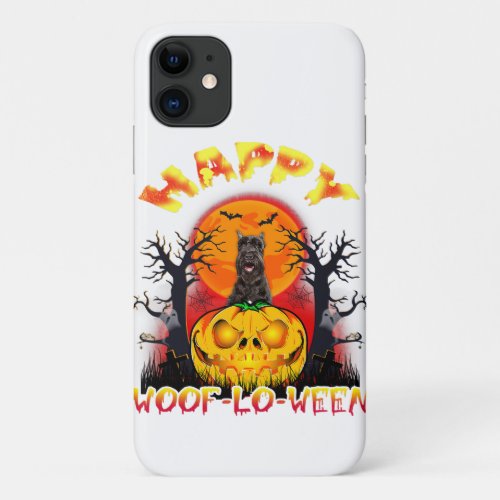 Halloween Costume Giant Schnauzer  Funny Dog Gift iPhone 11 Case