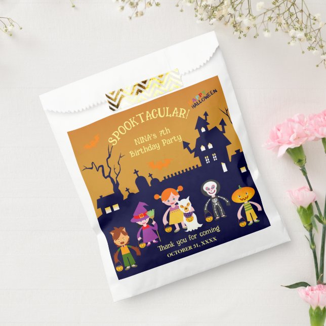 Halloween Costume Girl Birthday Party  Favor Bag (Sealed)