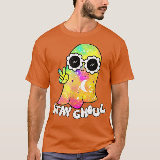 Halloween Costume Groovy Ghost Stay Ghoul Tie Dye  T-Shirt