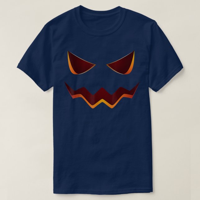 Halloween Costume Jack O' Lantern Pumpkin Face Wom T-Shirt (Design Front)