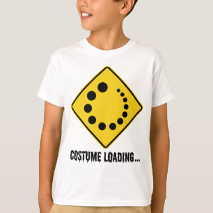Halloween Costume Loading Yellow Road Sign T-Shirt
