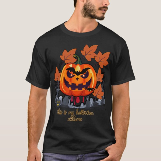 Halloween Costume Men Women Funny Halloween 2024  T-Shirt (Front)