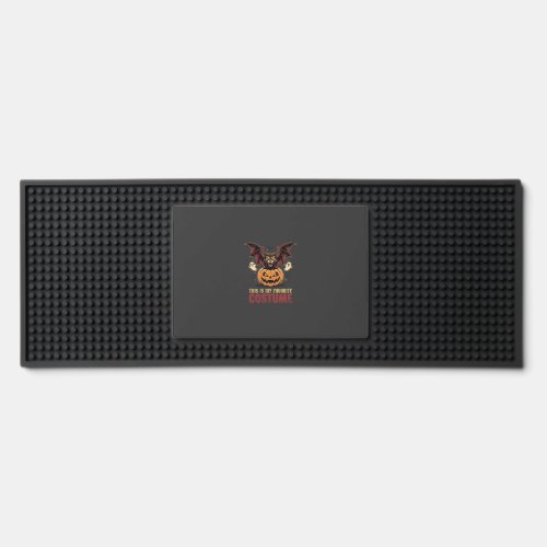 Halloween Costume Monster Pumpkin Gothic Vector De Bar Mat