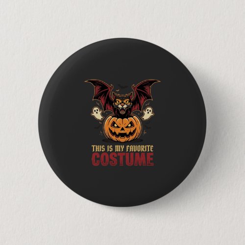Halloween Costume Monster Pumpkin Gothic Vector De Button
