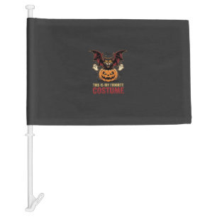 Halloween Costume Monster Pumpkin Gothic Vector De Car Flag