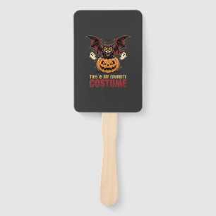 Halloween Costume Monster Pumpkin Gothic Vector De Hand Fan