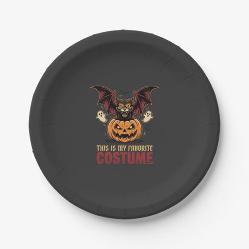Halloween Costume Monster Pumpkin Gothic Vector De Paper Plates