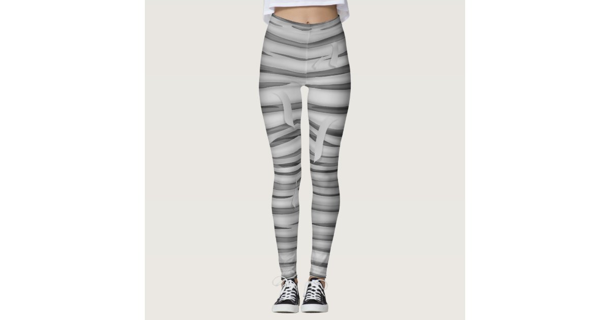 Halloween Costume Mummy Bandages Leggings