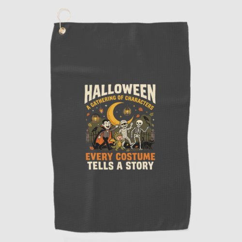 Halloween Costume Night Adventure Golf Towel
