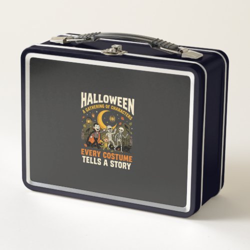 Halloween Costume Night Adventure Metal Lunch Box