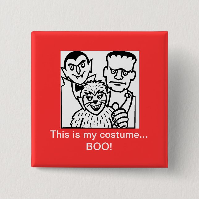 Halloween Costume Option Button (Front)