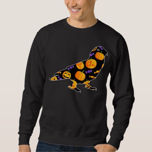 Halloween Costume Parrot Pumpkin Candy T_Shirt Sweatshirt