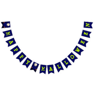 Halloween Costume Party Bunting Flags