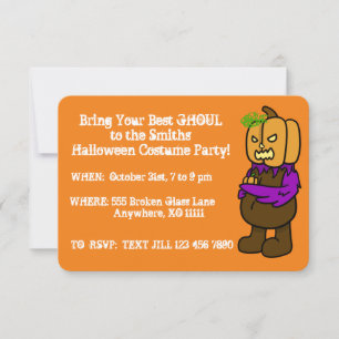 Halloween Costume Party Customizable Invitations