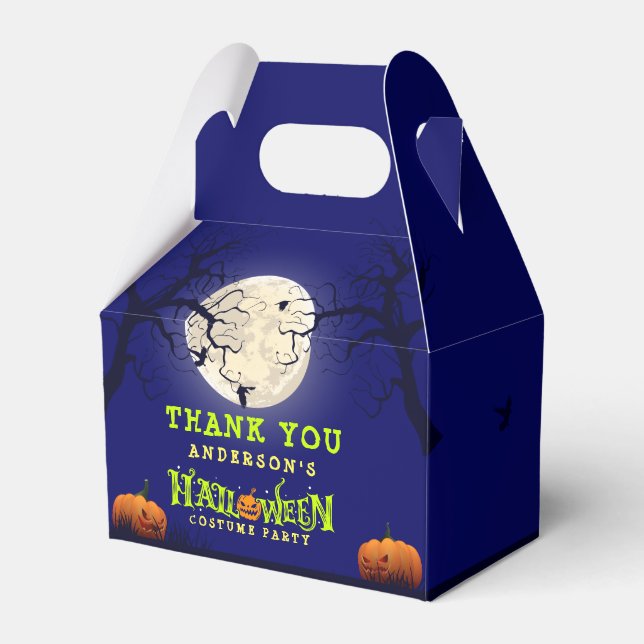 Halloween Costume Party Favor Boxes (Front Side)