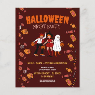 Halloween costume party, Halloween Night Flyer