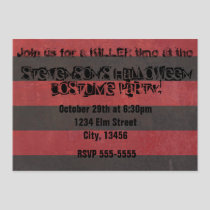 Halloween Costume Party Horror Freddy Invitation
