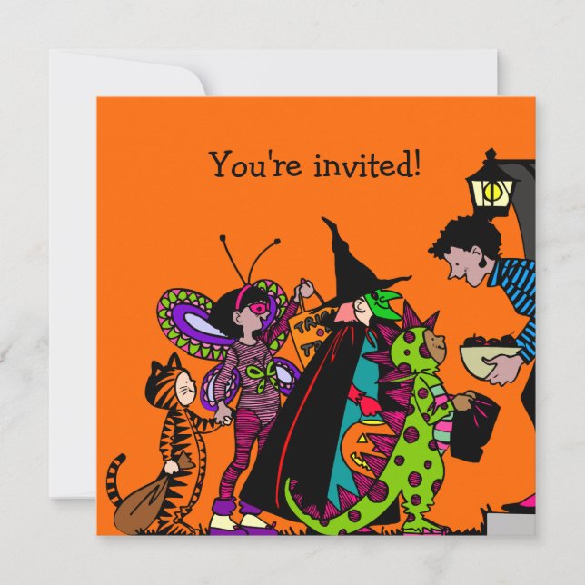 Halloween Costume Party Invitation (Front)