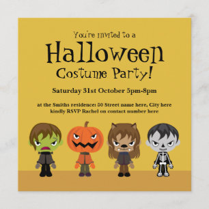 Halloween Costume Party Invitation