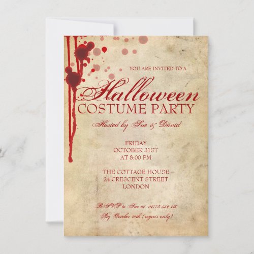 Halloween Costume Party Custom Announcements
