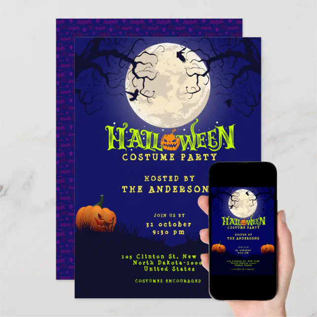 Halloween Costume Party Invitation Zazzle