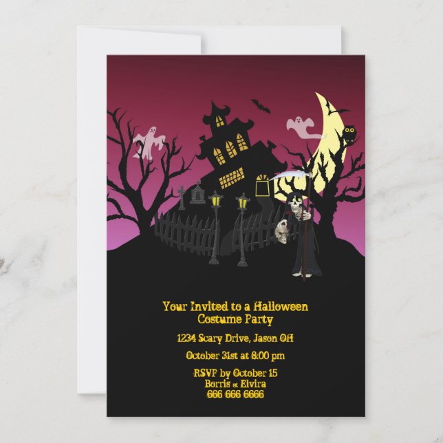 Halloween Costume Party Invitation (Front)