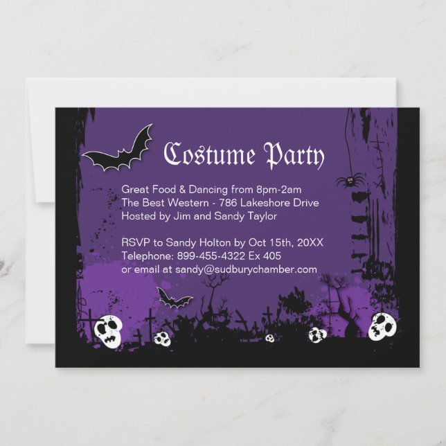 Halloween Costume Party Invitation (Front)