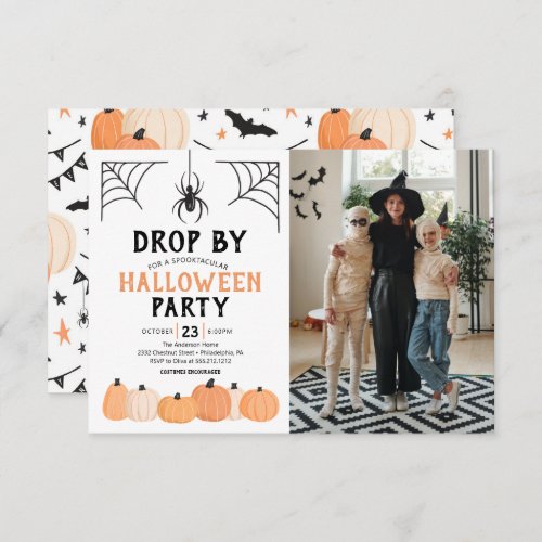 Halloween Costume Party Invitation with Photo