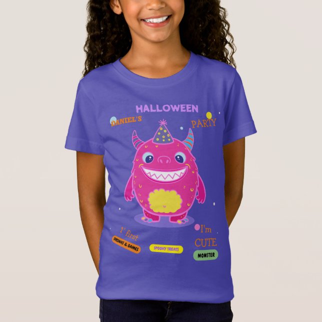 Halloween Costume Party Monsters spooky fun Dance T-Shirt (Front)