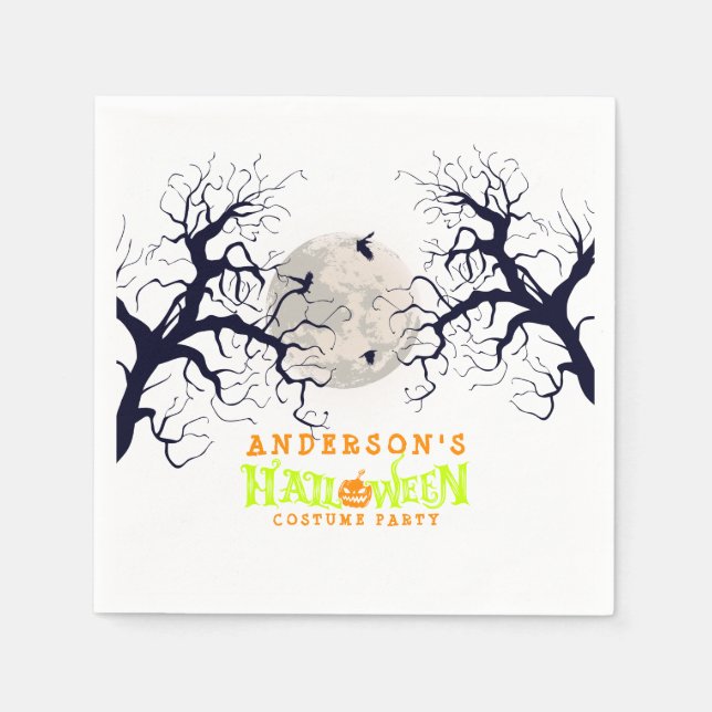 Halloween Costume Party Napkins (Front)