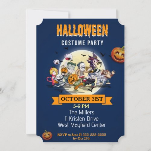 Halloween Costume Party Party Invitation