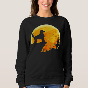 Halloween Costume Poodle Dog Pumpkin Relaxed Fit Sweatshirt